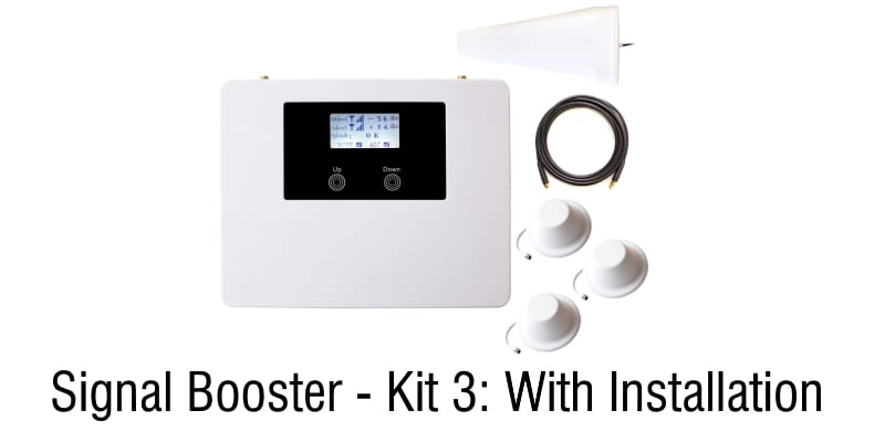 Kit_3 Cell Signal Booster Repeater Dual band