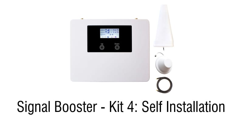 Kit_4 Cell Signal Booster Repeater Dual band